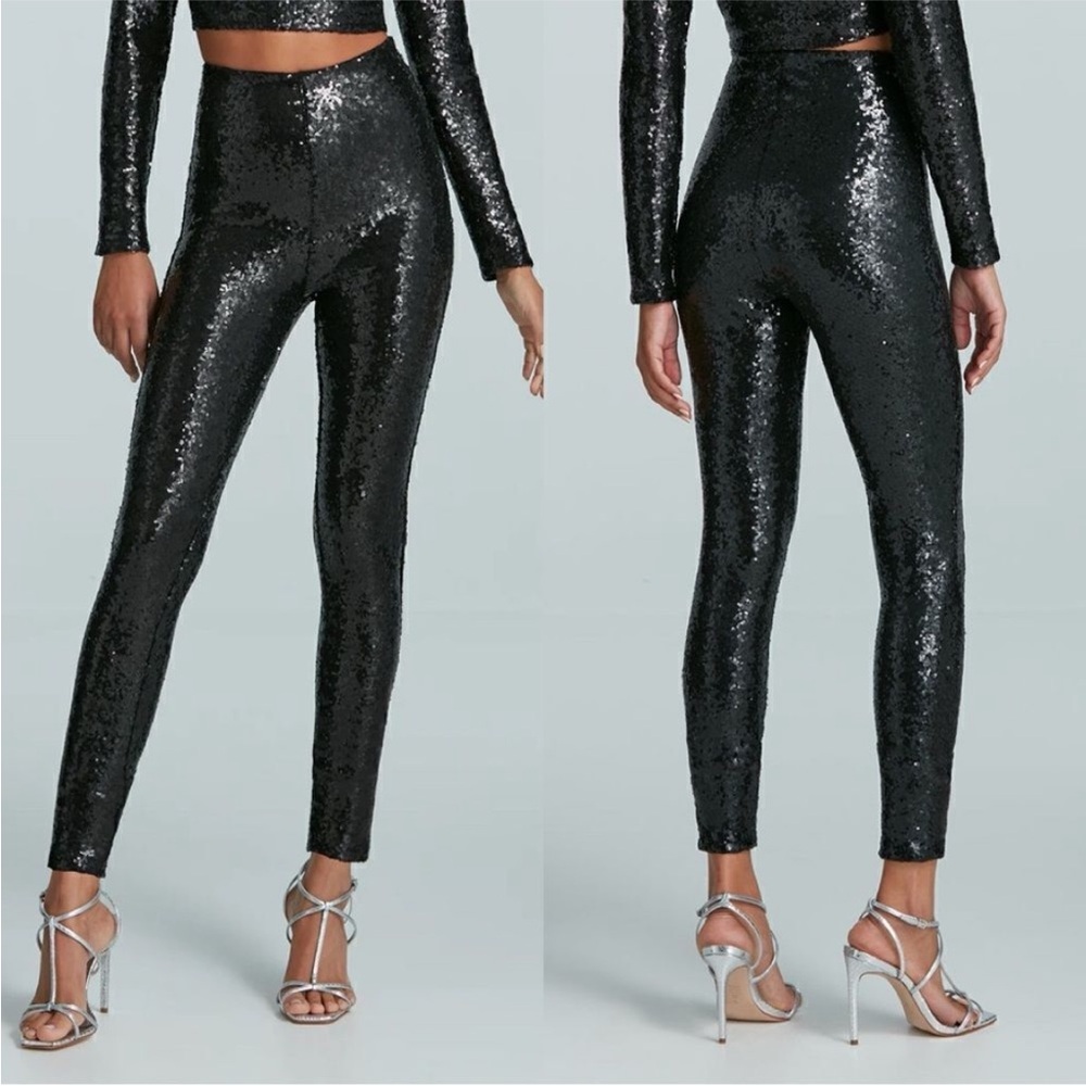 Commando Sequin Leggings Perfect Control Black Xs - image 3